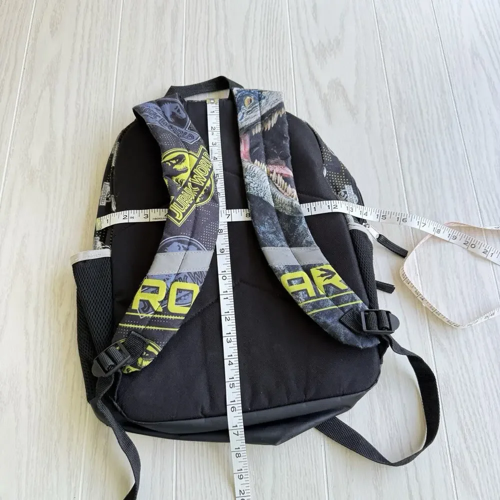 Jurassic World Boys Black Laptop Sleeve Backpack School Bag – Preowned